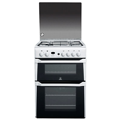 Indesit ID60G2W Gas Cooker, White Indesit ID60G2W Gas Cooker, White
